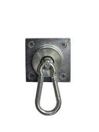 Suporte Gancho Rede Quadrado Galvanizado c/ Mosquetão - Kit 2 Unidades - imagem 5