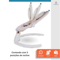 Cadeira de Balanço para Bebê com Música, Mosquiteiro e Controle Remoto - Bliss Baby Style - imagem 5