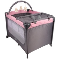 Berço Portátil Joly com Mosquiteiro, Barra de Brinquedos e Trocador - Rosa | Segurança, Conforto e Praticidade com INMETRO - imagem 2