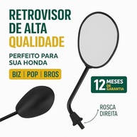 Retrovisor Espelho AWA Honda Biz 125 (2006-2015) - Segurança e Estilo para Sua Moto - imagem 4