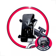 Suporte Celular Moto Premium com Carregador USB Impermeável e Antivibração - imagem 3