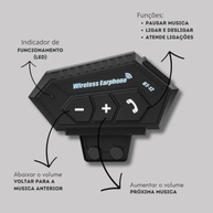 Intercomunicador Bluetooth 5.1 para Capacete de Moto: Comunicação Clara e Livre de Ruídos - imagem 4