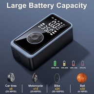 Compressor de Ar Portátil 150PSI 10000mAh: Inflador de Pneu Inteligente para Carro, Moto e Bicicleta - imagem 5