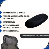 Capa Banco Moto Universal Impermeável e Ventilada CG Titan Fan Factor - Proteção Total! - imagem 3