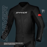 Macacão Moto Speed 2 Shiver: Segurança e Estilo em Couro para Motociclistas - imagem 4