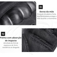 Luva Tática Operacional Militar: Proteção e Performance para Moto, Ciclismo e Trilha - imagem 4