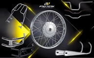 Protetor de Motor Pro Tork Tradicional Cromado - Honda Titan 125 e Fan 125 - imagem 3