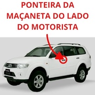 Ponta Maçaneta Externa Dianteira Lado Motorista Pajero Dakar 2010-2017 Cromada - imagem 2