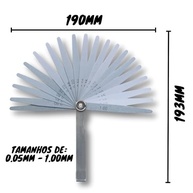 Calibre de Folga de Válvula 20 Lâminas: Precisão Essencial para Carros e Motos - imagem 4