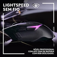Mouse Gamer Logitech G502 X PLUS Sem Fio: Performance RGB LIGHTSYNC e Switches LIGHTFORCE - imagem 4