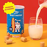 Whey Paçoquita +Mu: 20g Proteína Pote 450g - imagem 2