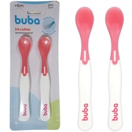 Kit Colher Termossensível Muda Cor - Segurança e Diversão na Introdução Alimentar Buba Rosa - imagem 1