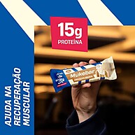 Mukebar Chocolate Branco: 12 Barras Proteína +Mu 720g - imagem 2