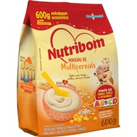 Nutribom Mingau de Multicereais 600g - Combinação Saudável de Trigo, Milho, Arroz e Aveia com Vitaminas e Minerais - imagem 1