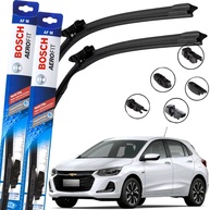Par de Palhetas Limpador Parabrisa Bosch Aerofit Multiclip Chevrolet Onix 2019-2025 - imagem 1