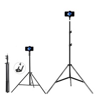 Tripé Multifuncional 210cm: Suporte Universal para Celular, Câmera, Ring Light e Nível a Laser - imagem 2