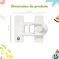 Trava Multifuncional para Portas de Geladeira, Lava-Louças, Armários e Gavetas | Segurança Sem Perfuração - imagem 3
