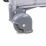 Berço Portátil Multifuncional com Mosquiteiro e Abertura Lateral - Segurança e Conforto para Bebês (Cinza) - imagem 4