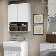 Armário de Banheiro com 2 Portas Multimóveis FG3044 - Design Moderno em Branco - imagem 3