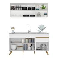 Cozinha Compacta Veneza Gw Multimóveis com Balção e Armários Branca – Design Moderno e Espaço Otimizado - imagem 5