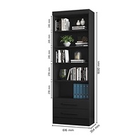 Livreiro Multiuso com 2 Gavetas em Preto - Organize com Estilo e Praticidade - imagem 4