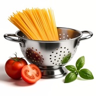 Escorredor de Macarrão em Aço Inox Multiuso - Coe, Escorra e Prepare com Qualidade - imagem 2