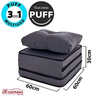 Puff Multiuso 3 em 1 Solteiro com Travesseiro - Conforto e Versatilidade em Um Só Produto - imagem 4