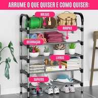 Sapateira Vertical 5 Andares - Organizador Multiúso com 15 Pares, Montagem Fácil e Design Moderno - imagem 3