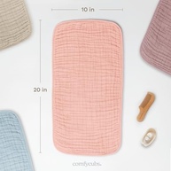 Comfy Cubs Panos para Arrotar Musselina 6 Camadas - Pacote com 10 Unidades Grandes em 100% Algodão Macio e Ultra Absorvente - imagem 4