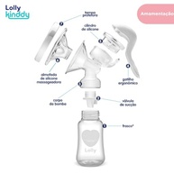 Lolly Extrator Manual Leite Materno 150ml - Conforto e Segurança na Extração - imagem 5