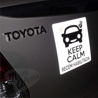Ímã de Carro "Keep Calm" para Recém-Habilitados: Segurança e Estilo na Estrada! - imagem 3