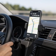 Suporte Veicular Universal para Celular e GPS: Fixação na Saída de Ar - Praticidade e Segurança na Direção - imagem 3