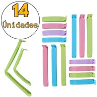 Prendedor Clipe Lacre Kit 14 Unidades - Vedação Total para Alimentos na Cozinha - imagem 4