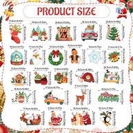 Decoração de Natal Magnética para Carro e Geladeira - 24 Peças Festivas! - imagem 4