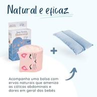Faixa Térmica com Ervas Naturais para Bebês - Alívio Rápido de Cólica e Gases (Rosa) - imagem 4