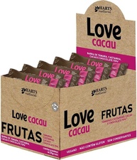 Hart's Natural Barra Love Cacau 25g, 100% Natural, Tâmara, Castanhas, Cacau 70%, Vegana, Sem Glúten, Sem Açúcar, Snack Saudável com Sabor de Chocolate (24 unidades) - imagem 3