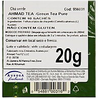 Ahmad Tea Chá Verde Puro 20g - Refrescância Natural - imagem 3