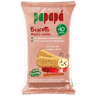 Biscoito de Maçã e Canela 60g - Biscotti Papapá | Crocante, Natural e Saboroso - imagem 1