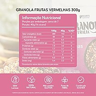 Hart's Natural Granola Australia Frutas Vermelhas | Granola Sem Glúten, Sem Lactose, Vegano | 100% Natural | Alto em Fibras | Snack Saudável | 300g - imagem 1