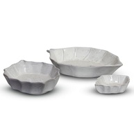 Kit Travessas de Porcelana Folha Romana - Design Natural para Mesa Posta Elegante - imagem 2