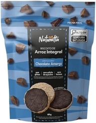 Biscoito Arroz Chocolate Zero Açúcar Naturatta 60G - imagem 1