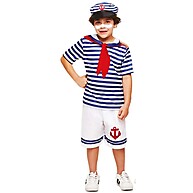 Fantasia de Marinheiro Infantil para Carnaval – Com Quepe e Estilo Náutico - imagem 2