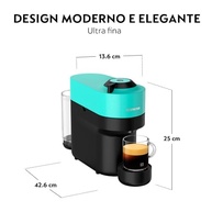 Cafeteira Espresso Nespresso Vertuo Pop ‎Verde Acqua 110V - imagem 3