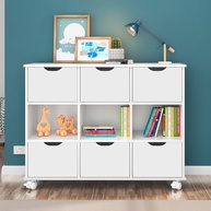 Organize com Estilo: Nicho Organizador 6 Gavetas com Rodízios Branco Qmovi - imagem 3