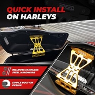 Speed By Design: Tampas de Alforje "No Drama" Billet para Harley Davidson Touring (2014-2025) - Durabilidade e Estilo - imagem 5