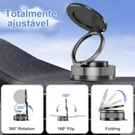 Suporte Magnético para Celular 360°: Navegação e Entretenimento Sem Limites no Carro e Mais! - imagem 3