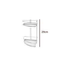 Porta Shampoo de Canto Duplo com Design Moderno e Praticidade no Banheiro - imagem 3