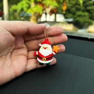 Decoração de Natal Adorável: Kit 3 Peças Papai Noel para Interior de Carro - imagem 5