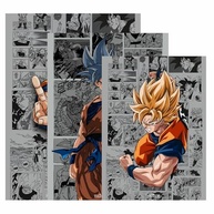 Kit 3 Quadros Decorativos Dragon Ball Goku Sayajin - Anime para Decoração Nostálgica - imagem 4
