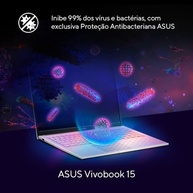 Notebook ASUS Vivobook 15 X1504VA Intel Core i5 1334U 8GB Ram 512GB SSD Windows 11 Tela 15,6" FHD Silver - NJ1740W - imagem 3